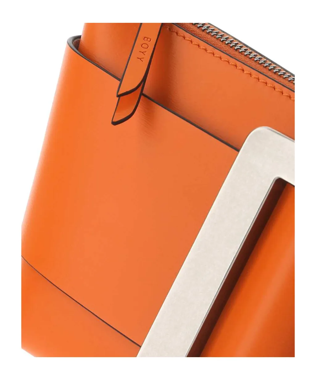 Pouchette Buckle Detail Chained Shoulder Bag