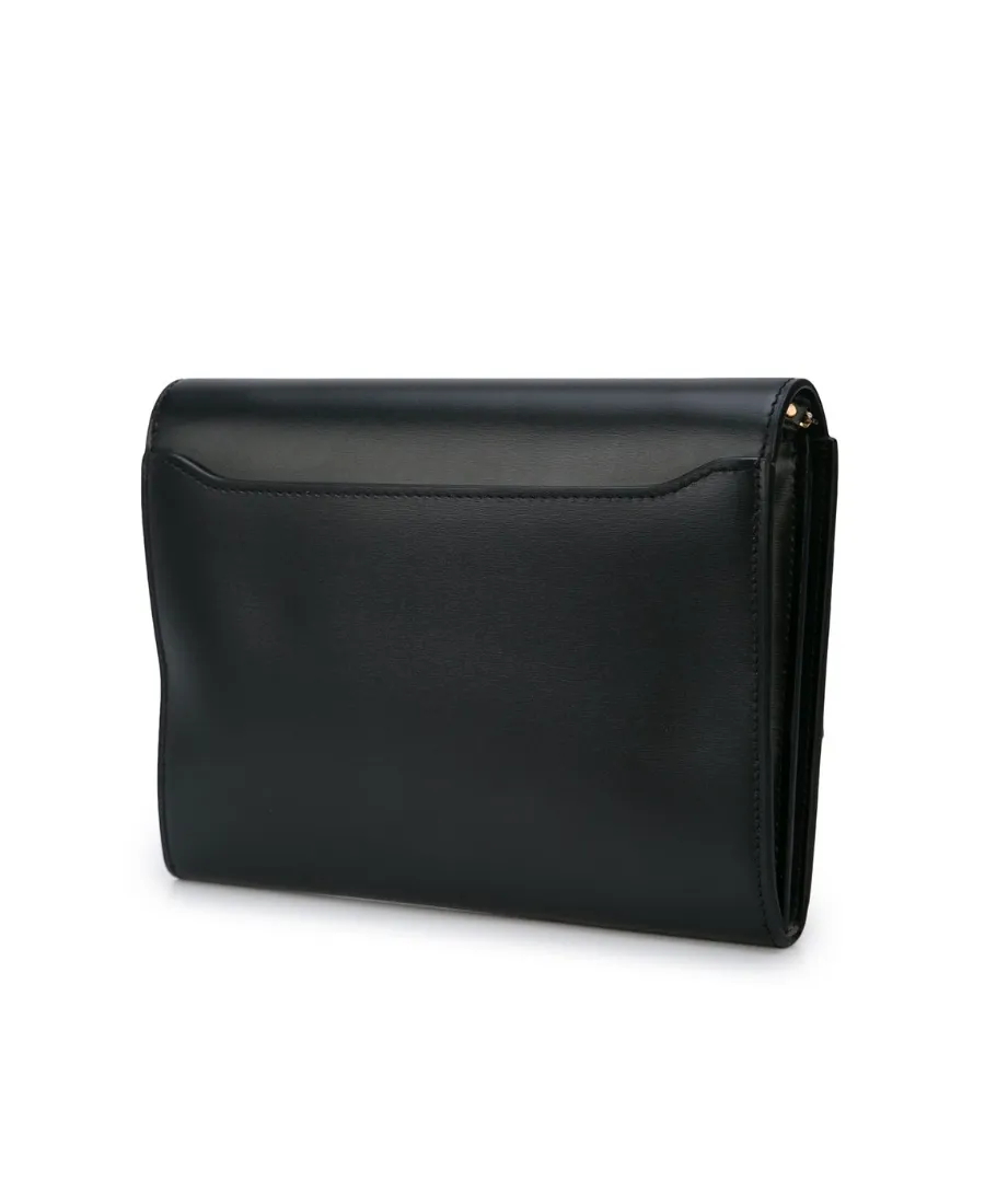Metal Clasp Shoulder Bag