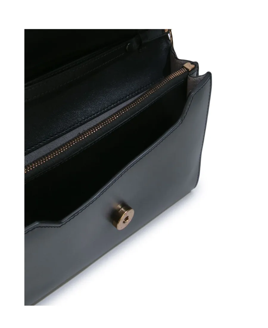 Metal Clasp Shoulder Bag