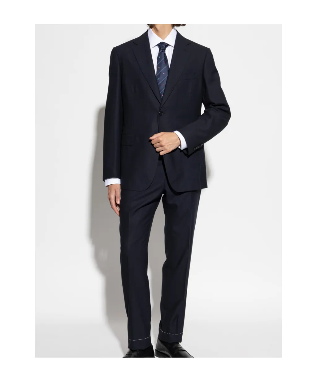 Single-Breasted Wool Suit