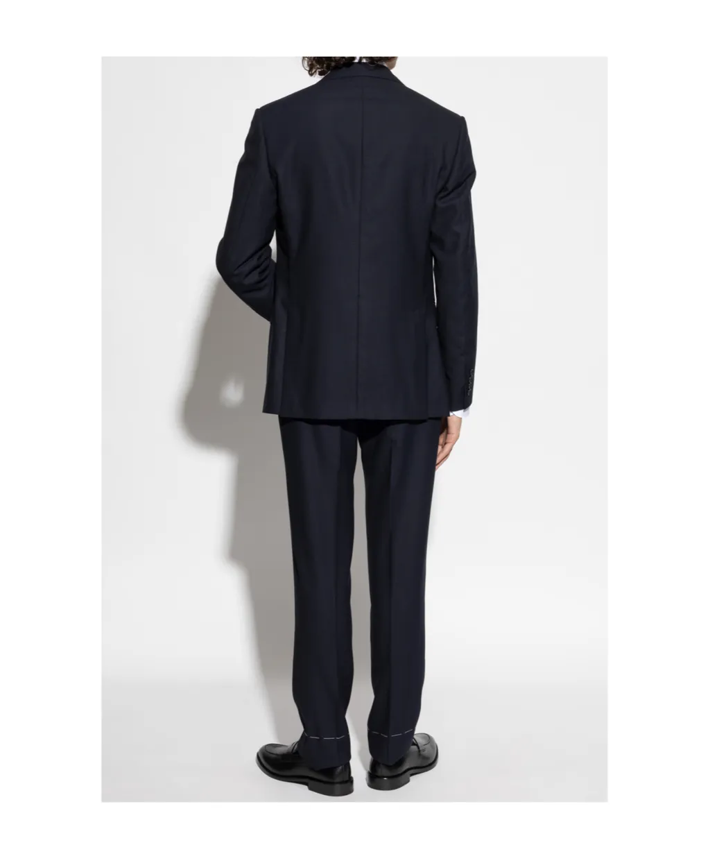 Single-Breasted Wool Suit