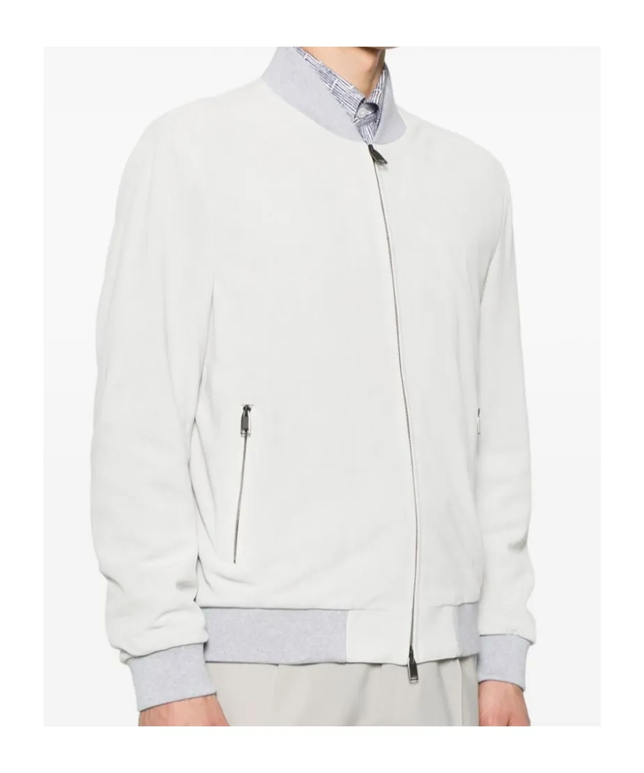 Perforated Bomber Jacket