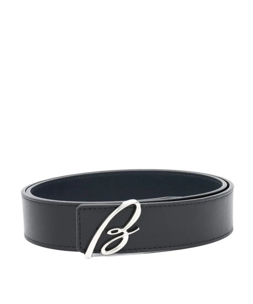 Logo Plaque Buckle Belt