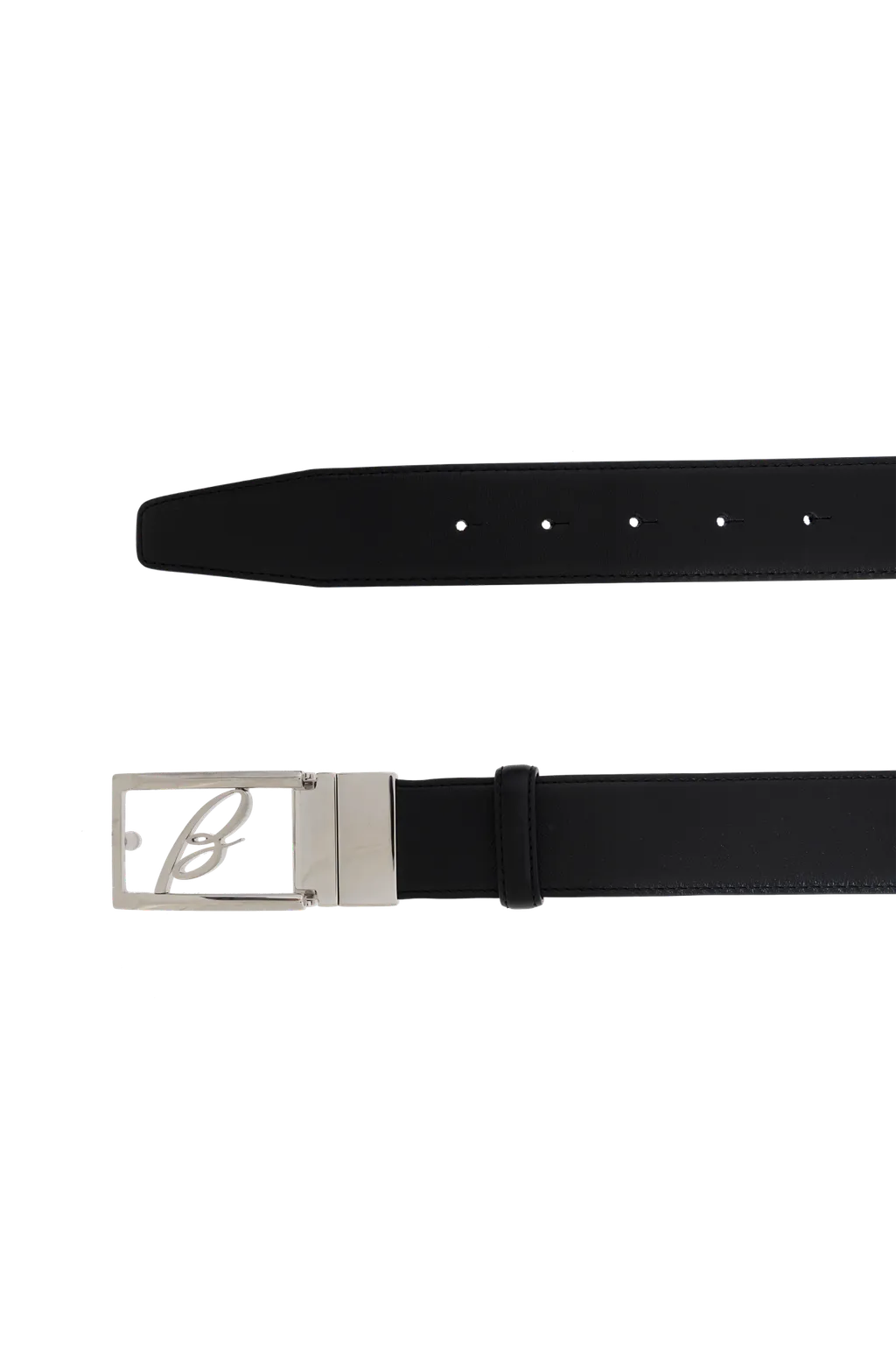 Reversible Leather Belt With Logo Buckle