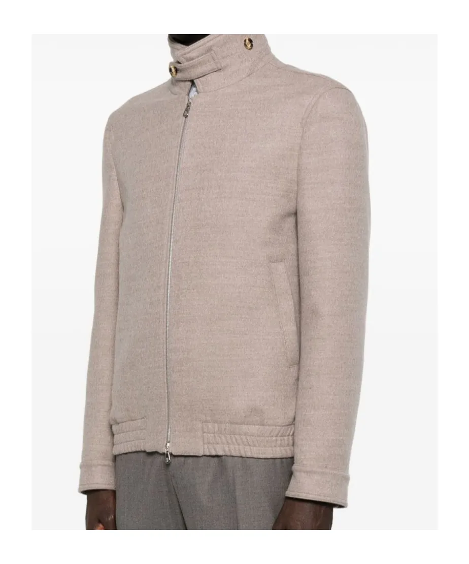 Zip-Fastening High-Neck Jacket