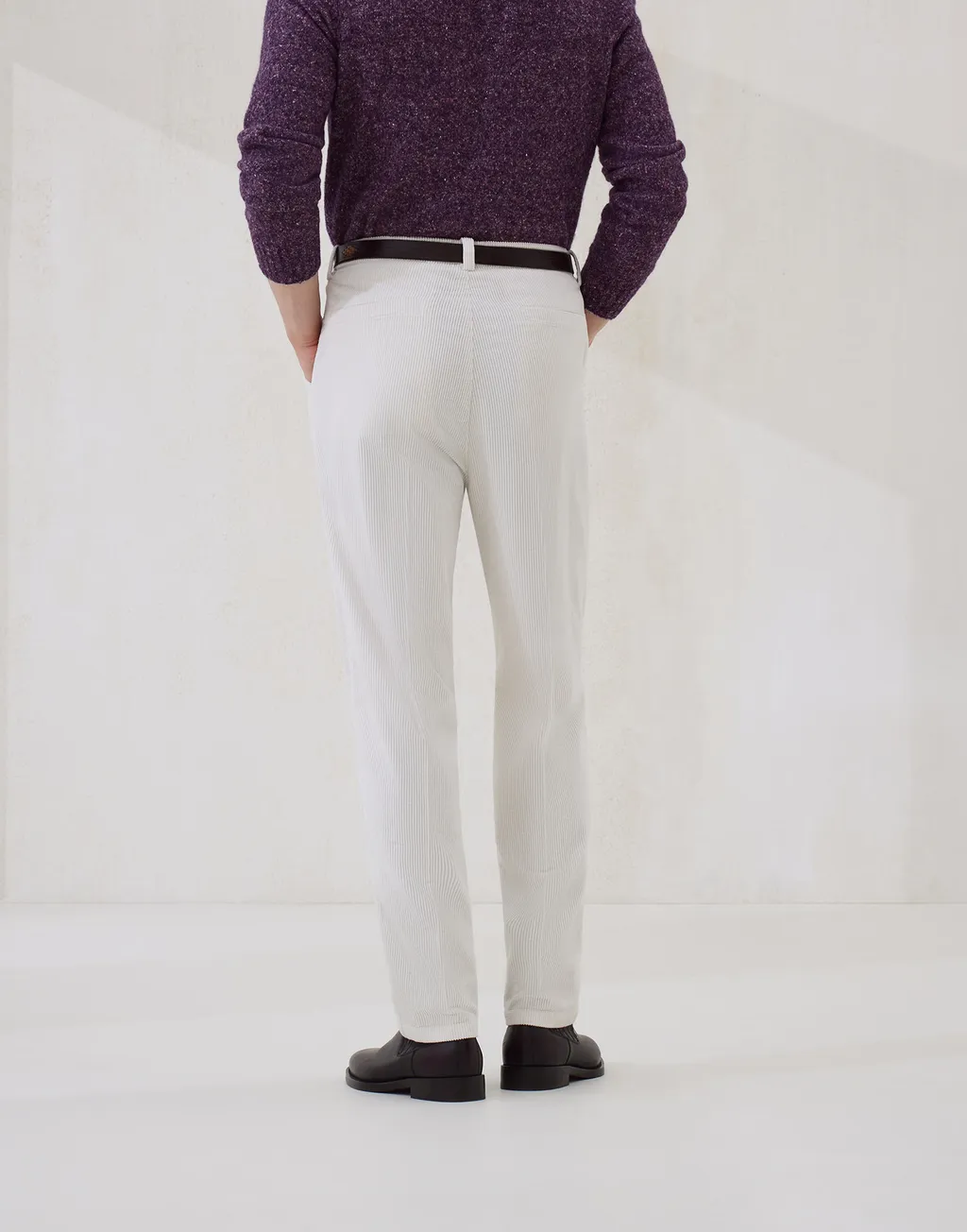 Pleated Tapered Trousers
