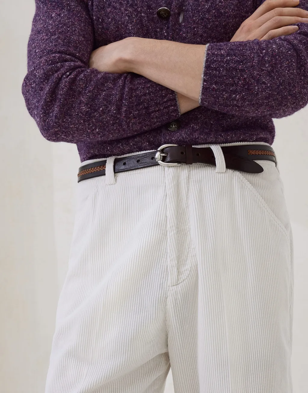 Pleated Tapered Trousers