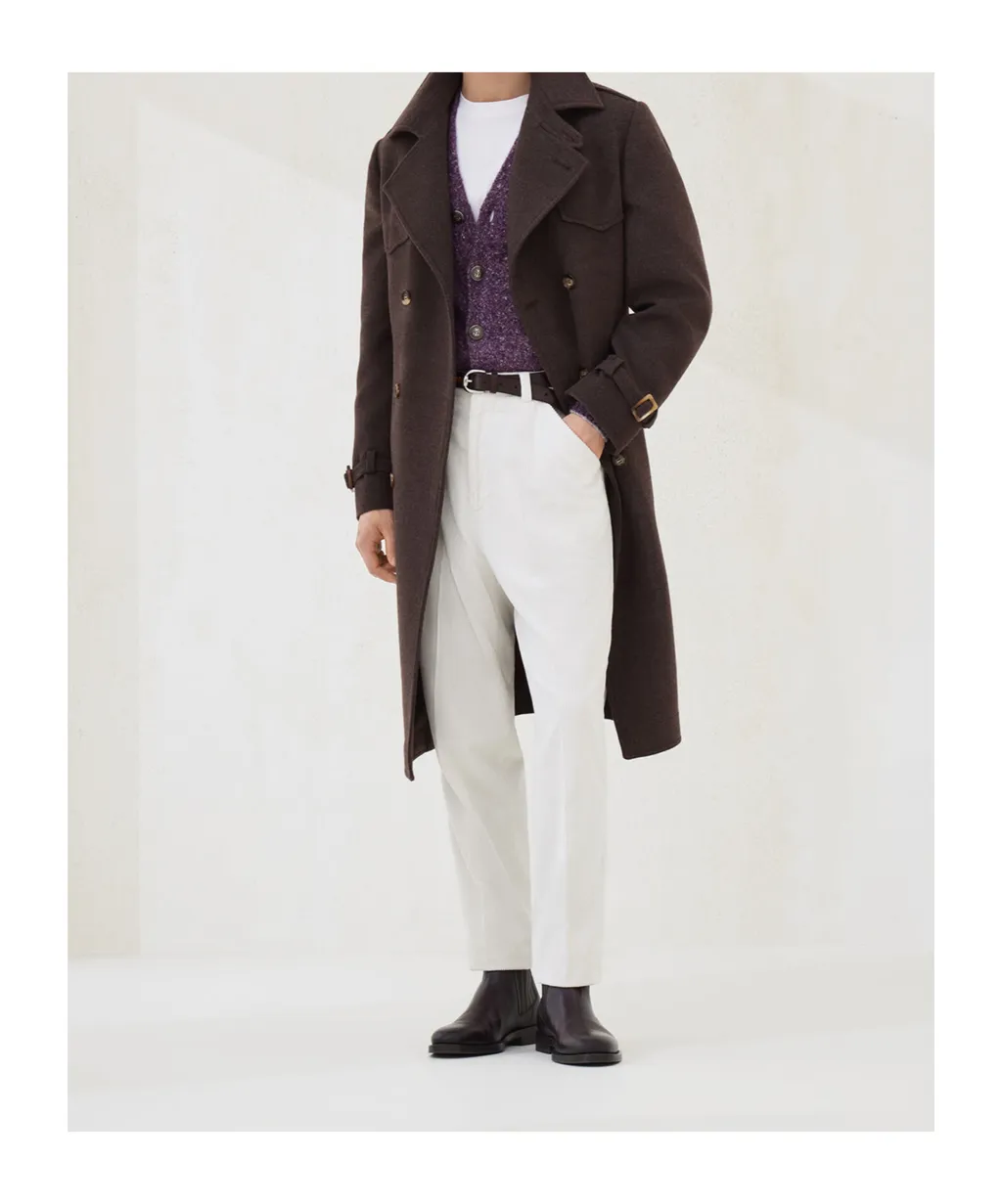 Pleated Tapered Trousers