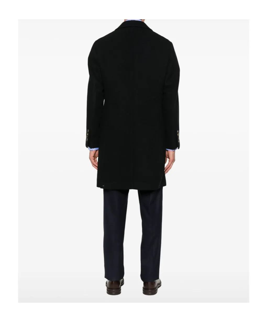 Button-Fastening Patch-Pocket Coat