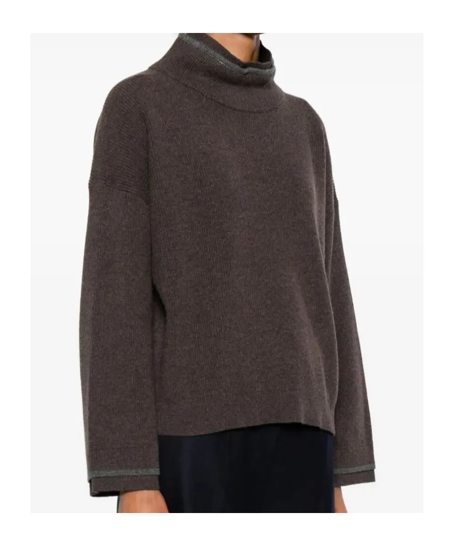 Ribbed High-Neck Jumper