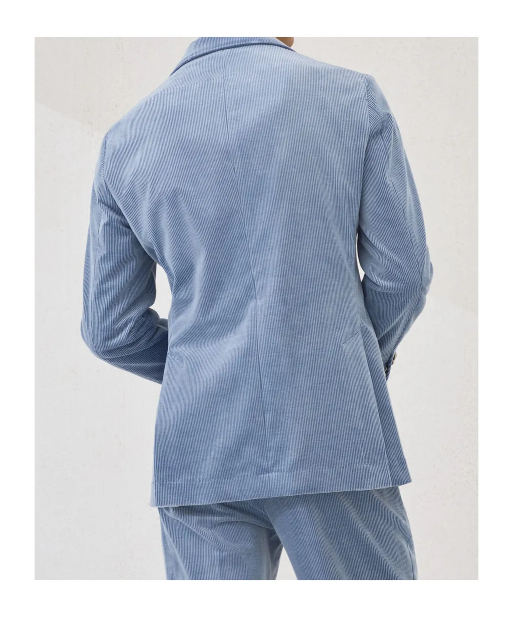 Corduroy Single-Breasted Blazer