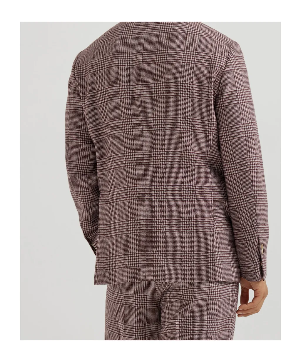 Checked-Pattern Blazer