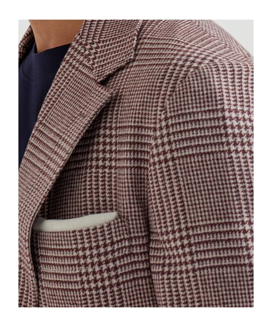 Checked-Pattern Blazer