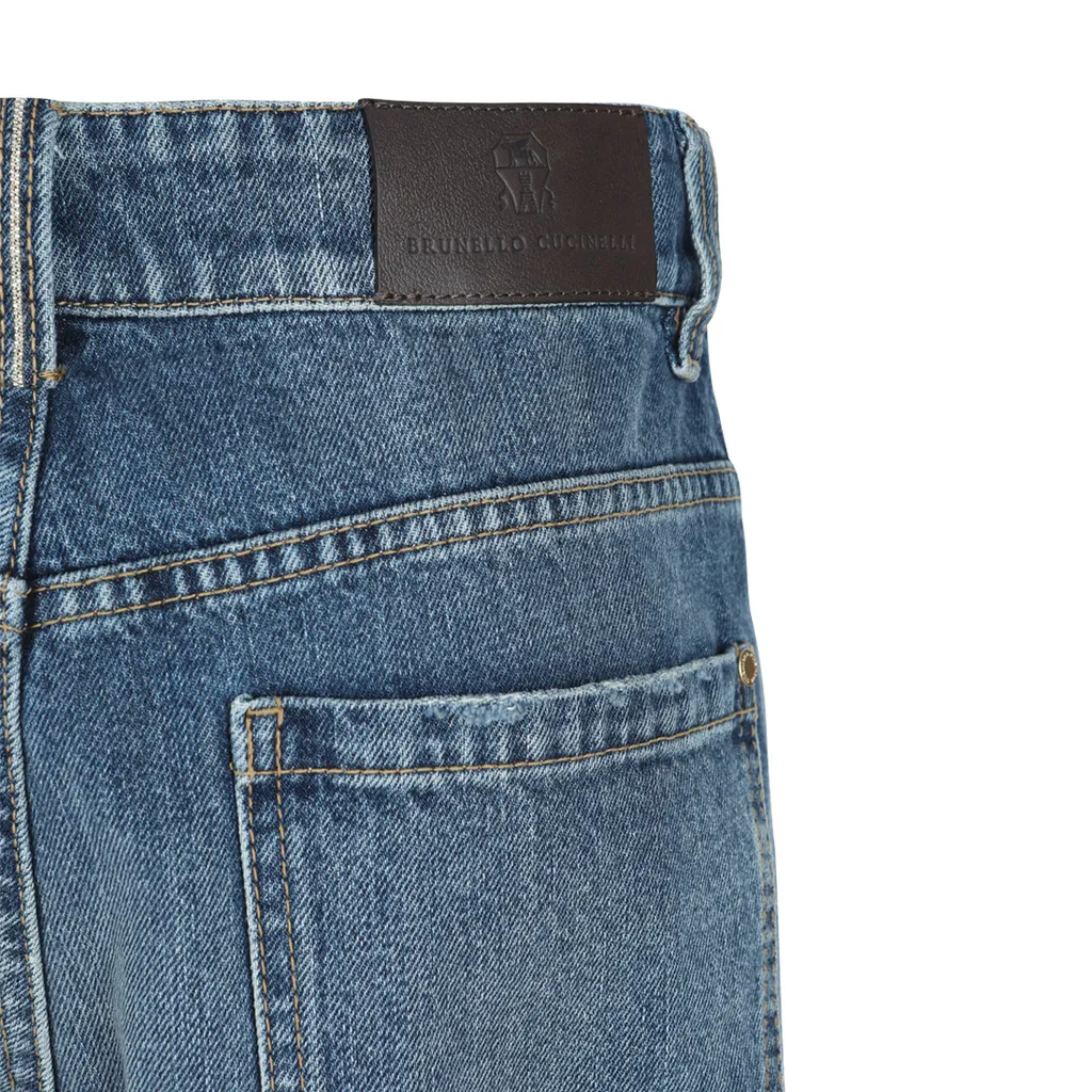 Belt Loop Denim Trousers