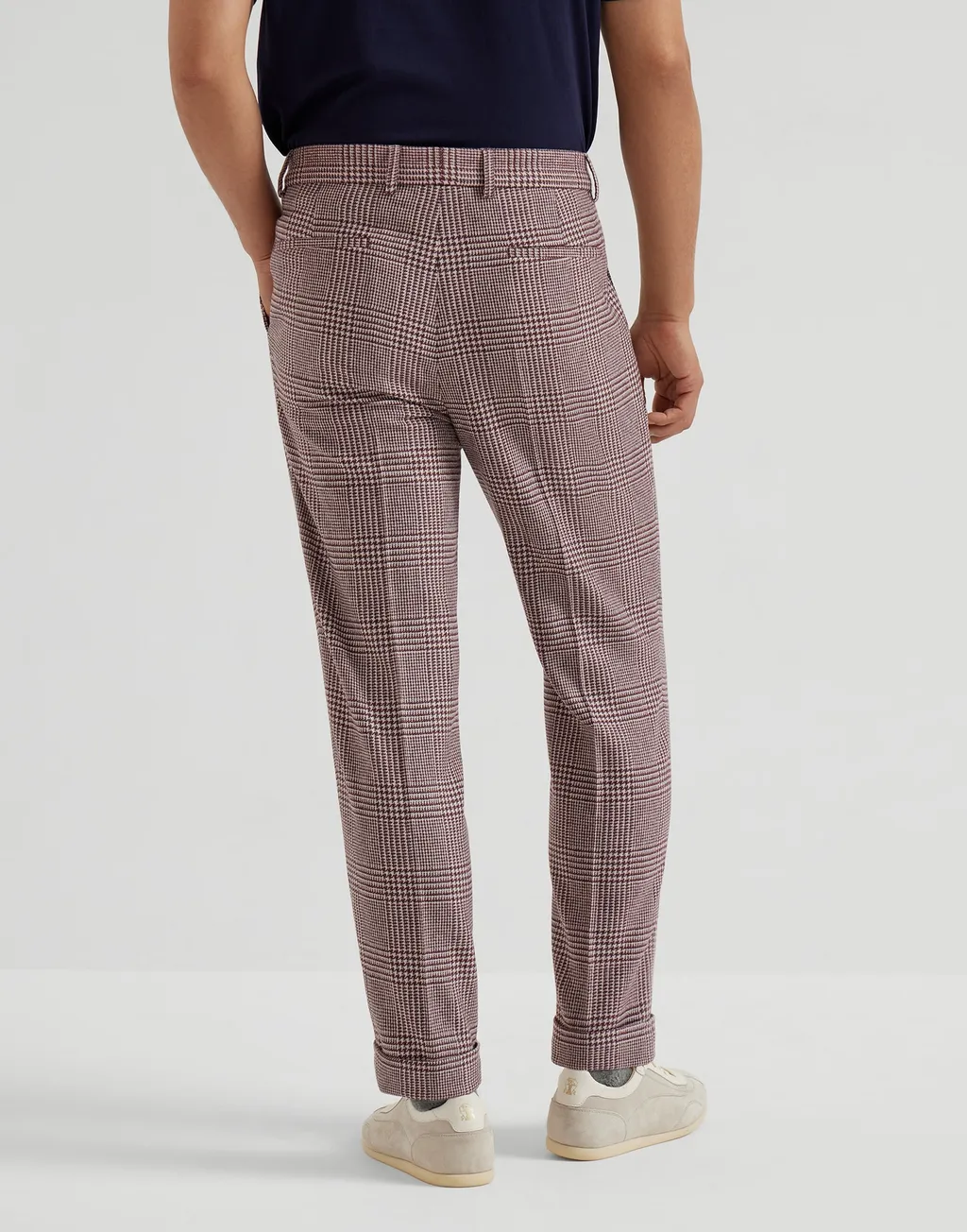 Pleated Cotton-Cashmere Blend Trousers