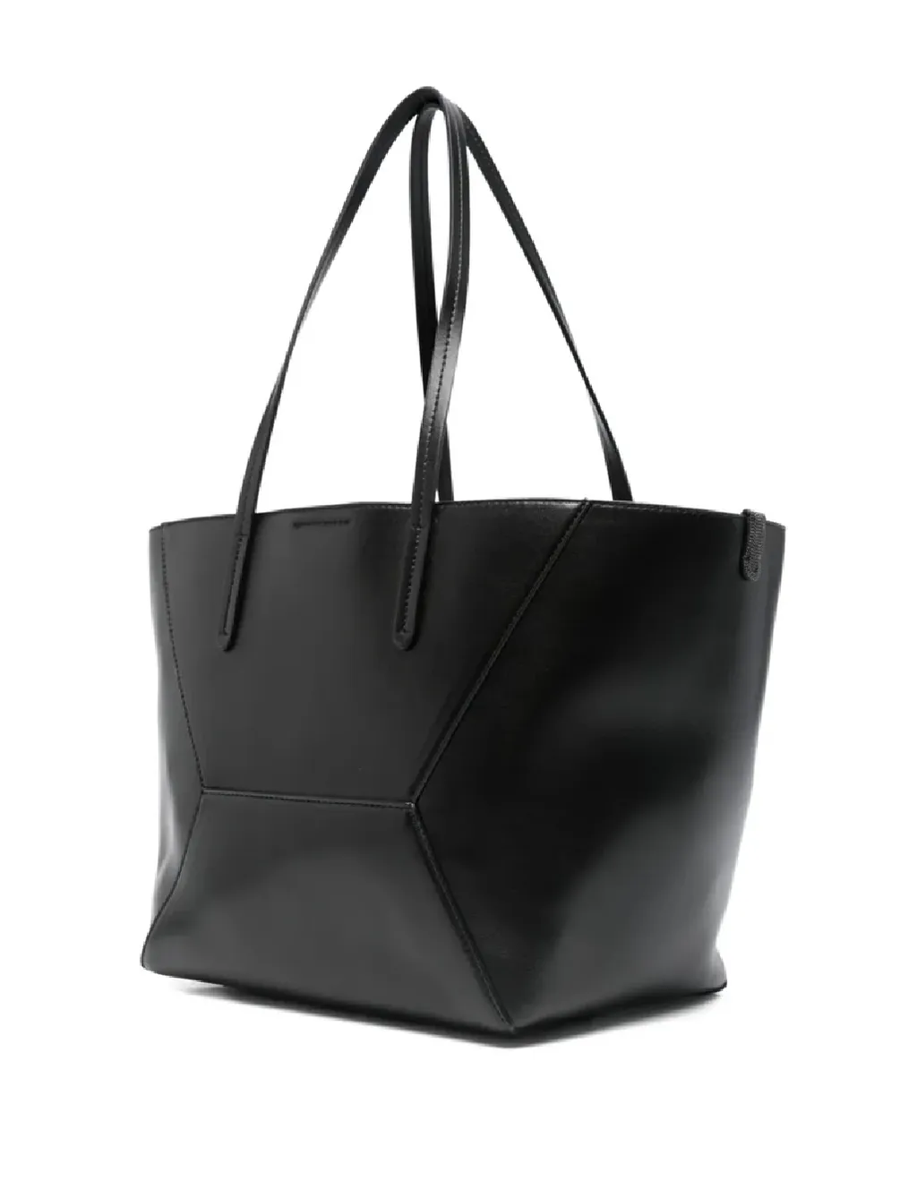 Panelled Leather Tote Bag