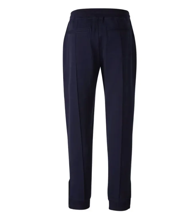 Zip-Detail Cotton Trousers