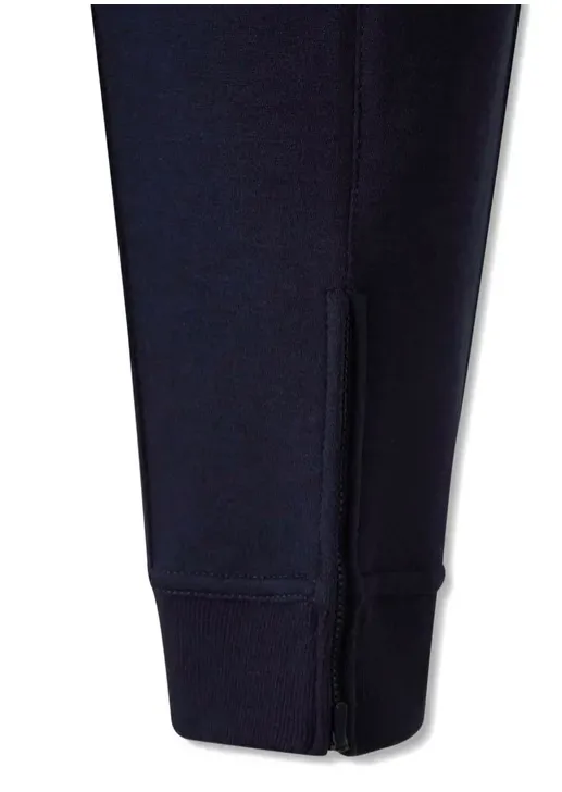 Zip-Detail Cotton Trousers