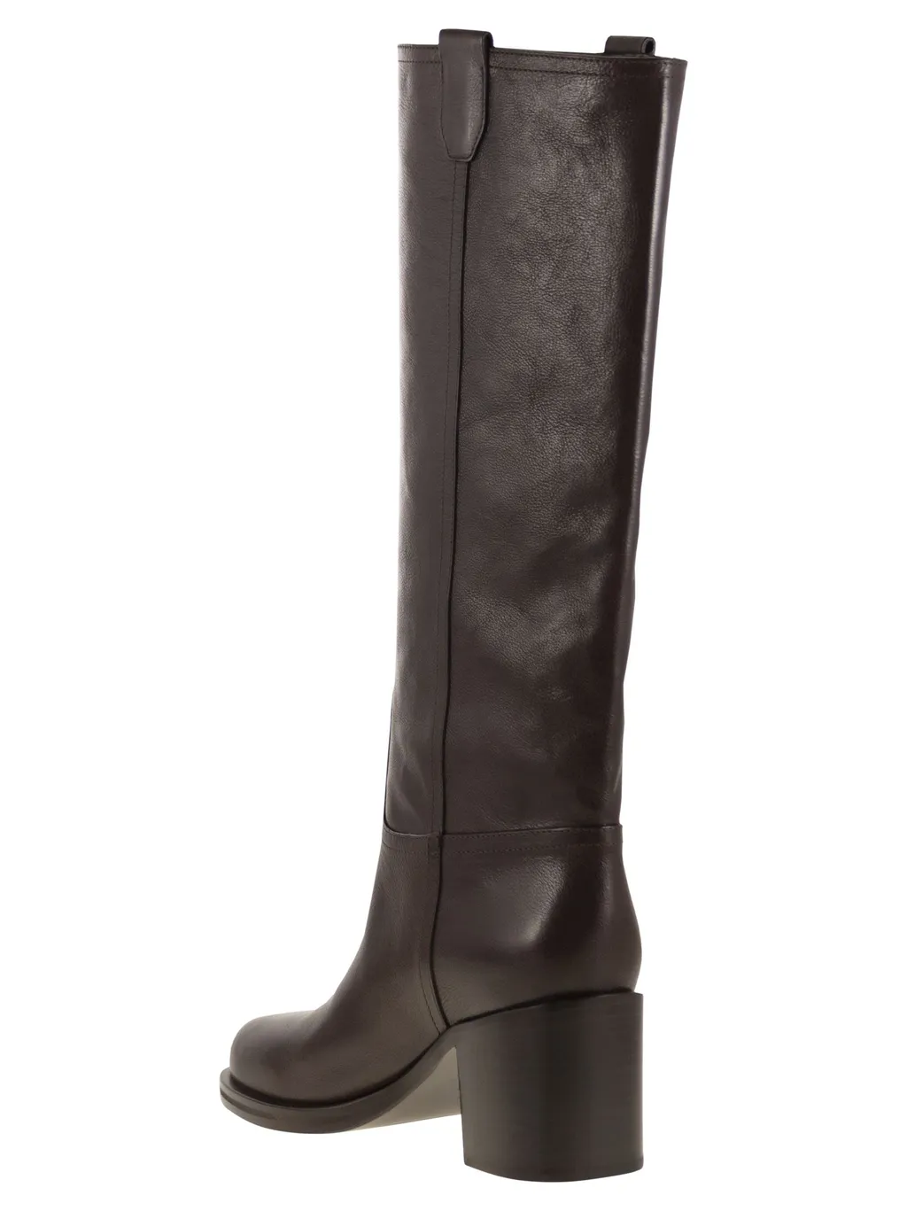 Leather Knee-High Boots