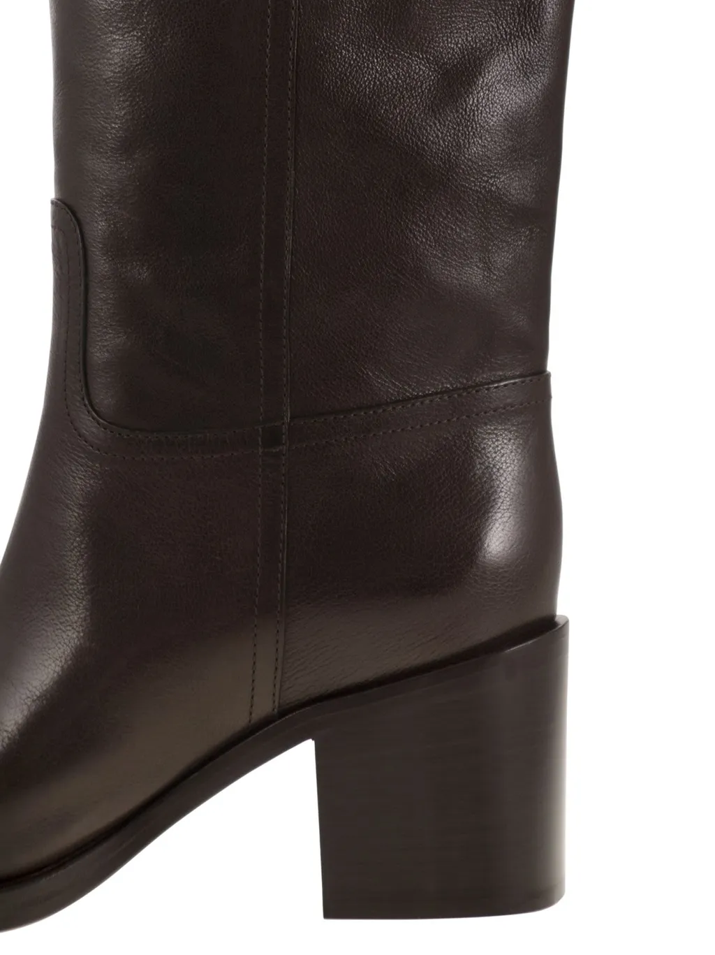 Leather Knee-High Boots