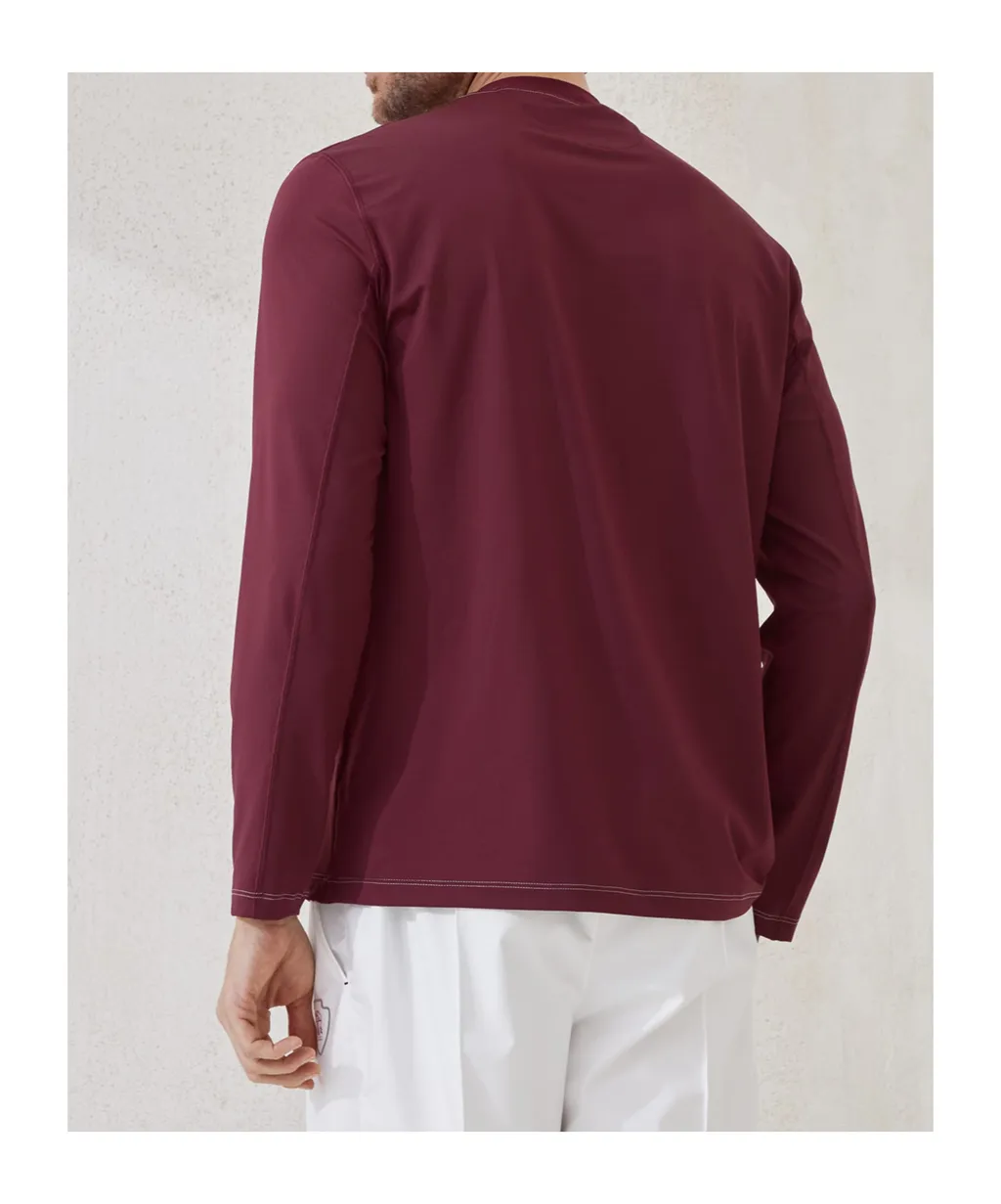 Comfort Nylon Long Sleeve T-Shirt With Logo