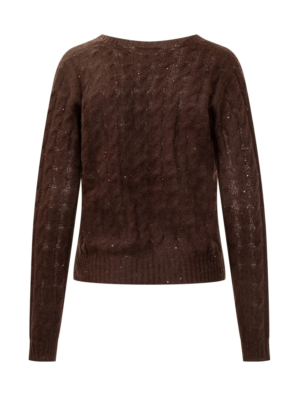 Cable-Knit Long-Sleeve Sweater