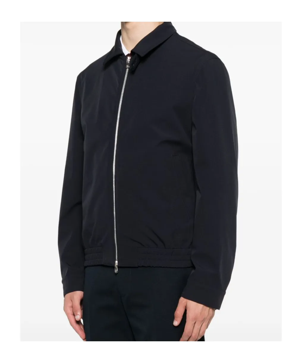 Zip-Fastening Elasticated-Hem Bomber Jacket