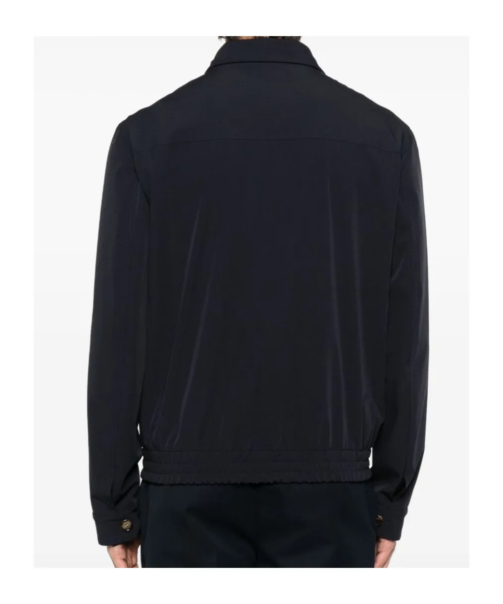 Zip-Fastening Elasticated-Hem Bomber Jacket