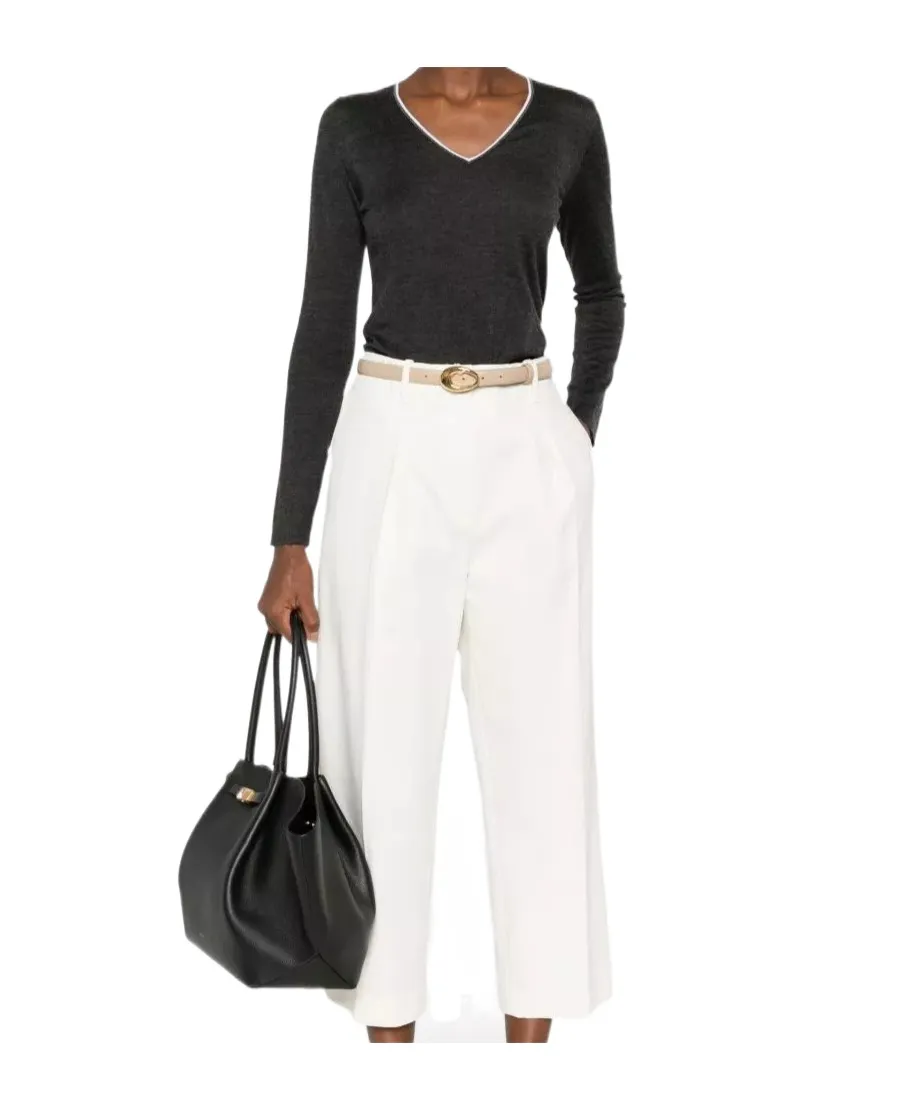 V-Neck Embellished Sweater