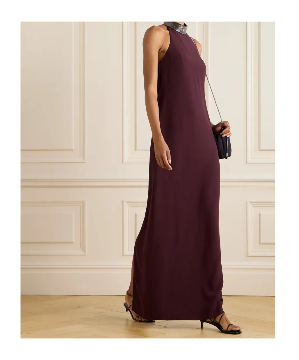 Embellished Halter Neck Dress