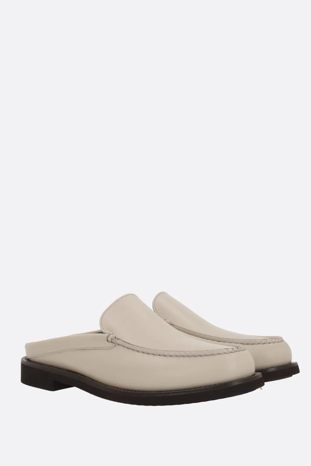 Leather Flat Mules