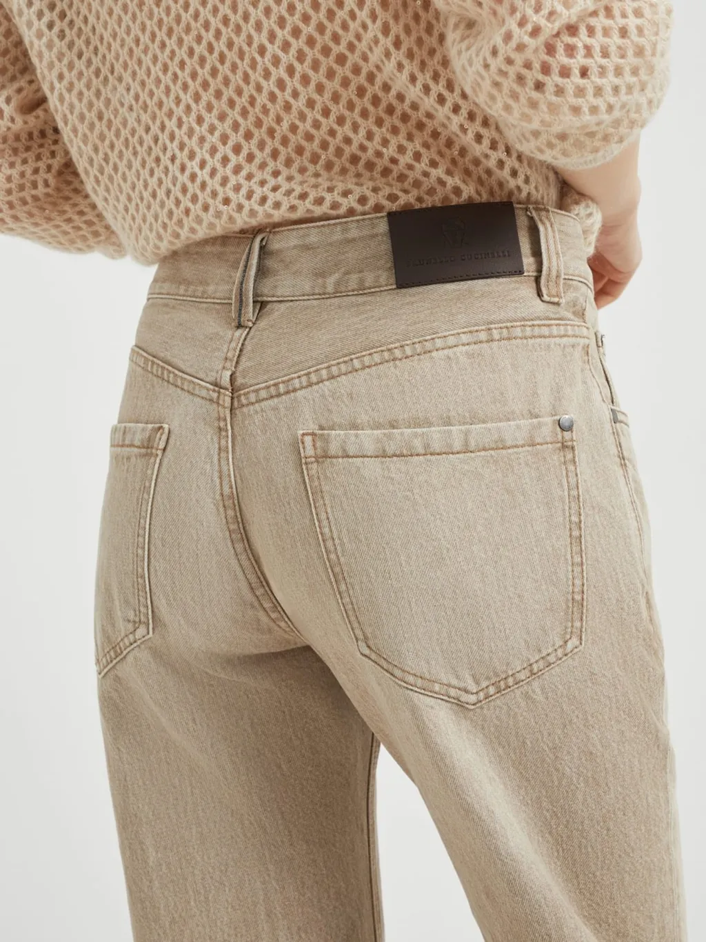 Logo Patch Straight Leg Pants