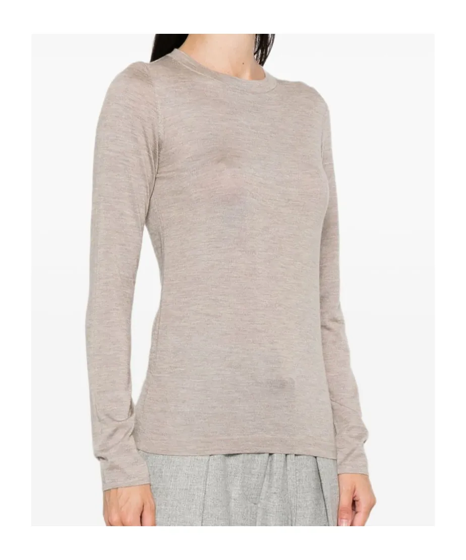 Long-Sleeve Round-Neck Sweater