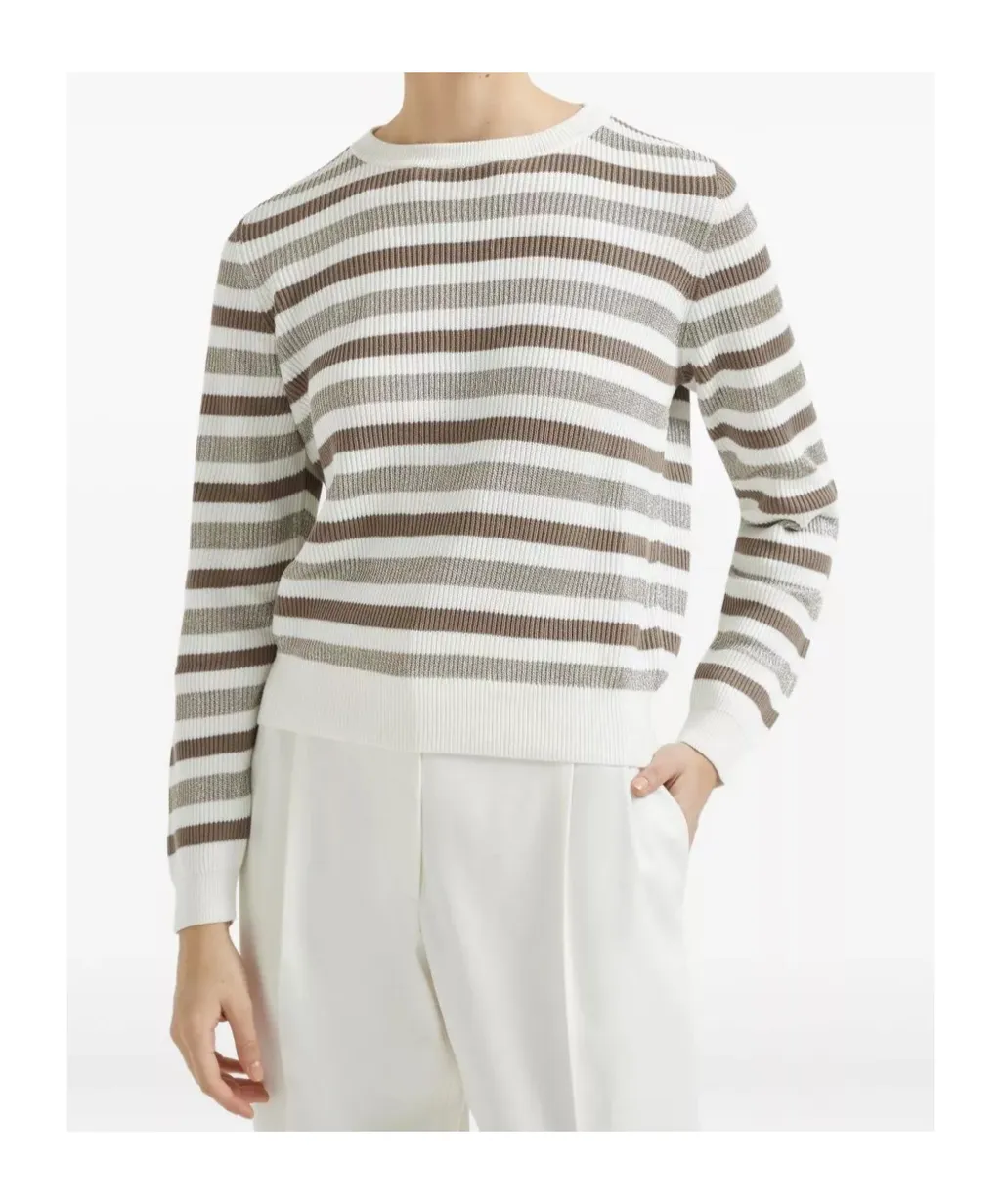 Striped Crewneck Knitted Jumper