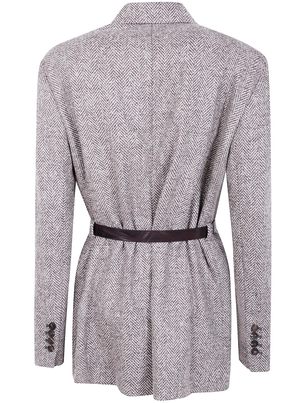 Herringbone Belted Jacket