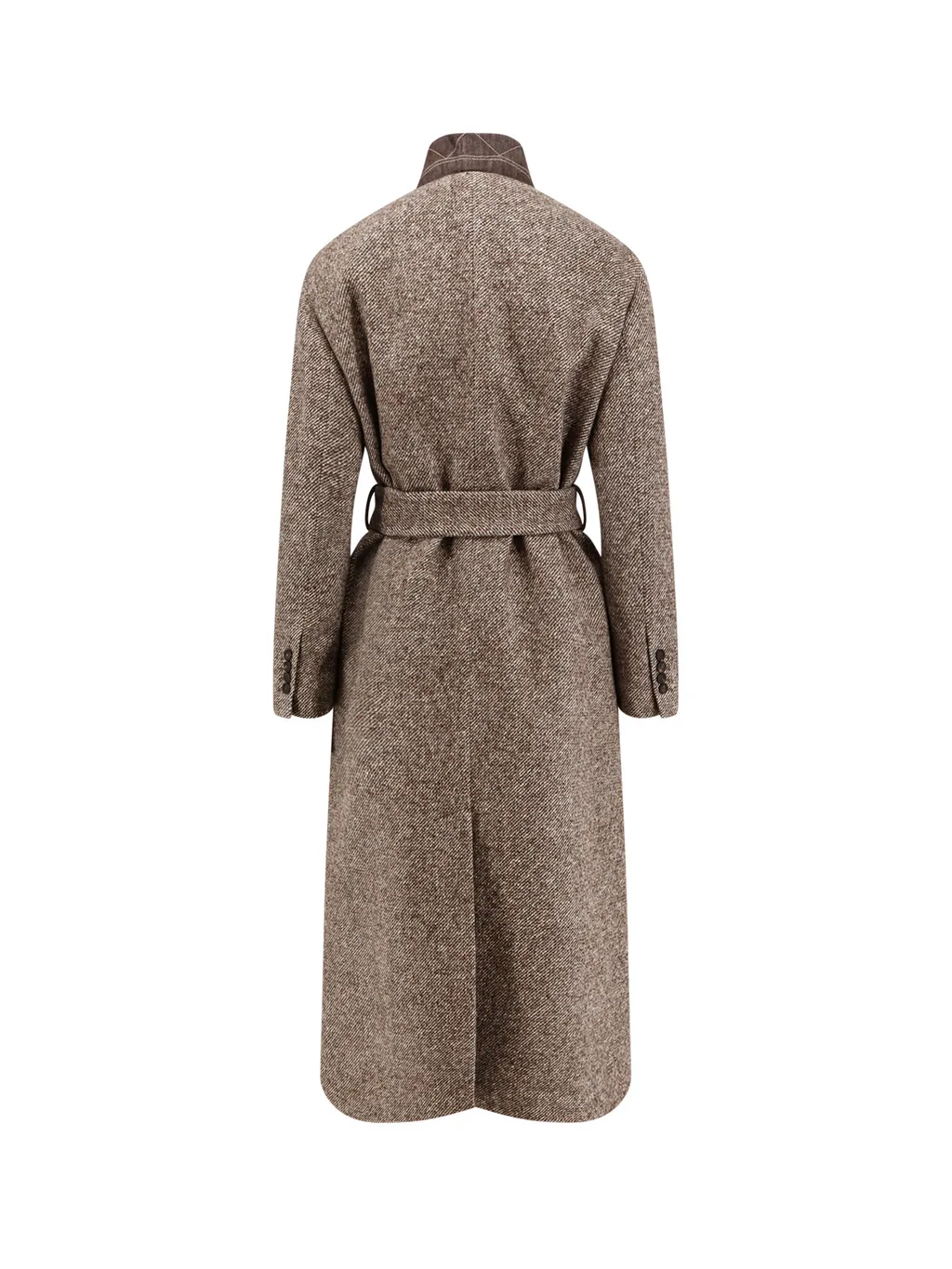 Belted Tweed Coat