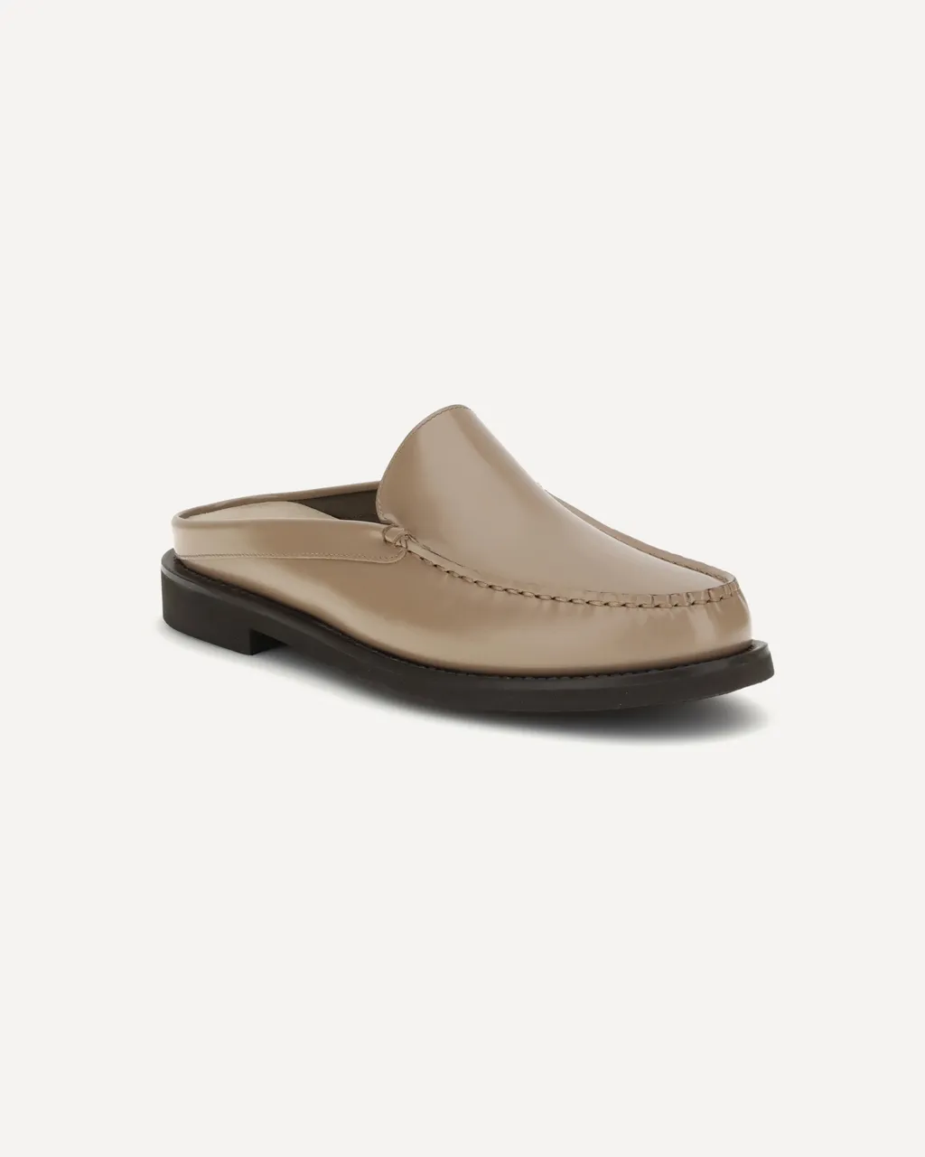 Leather Flat Mule