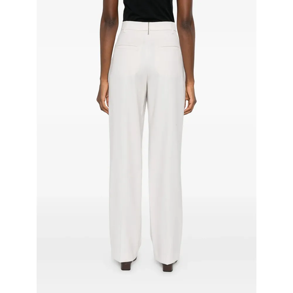 Pleated Straight Leg Pants