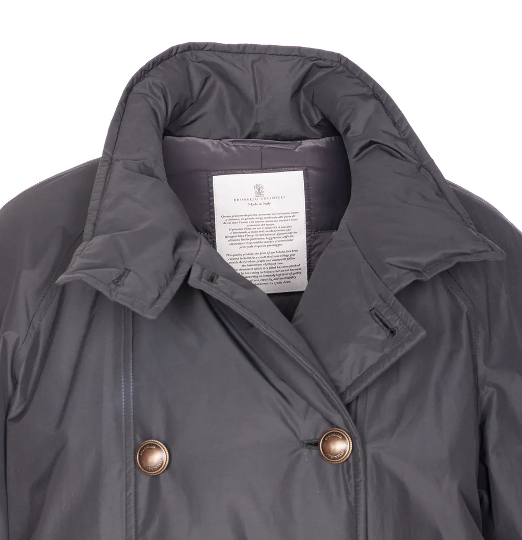 Double-Breasted Padded Coat