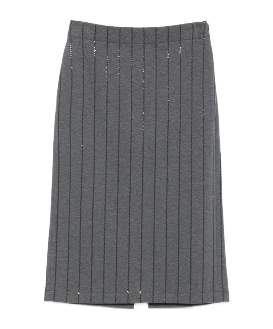 Embellished Midi Pencil Skirt