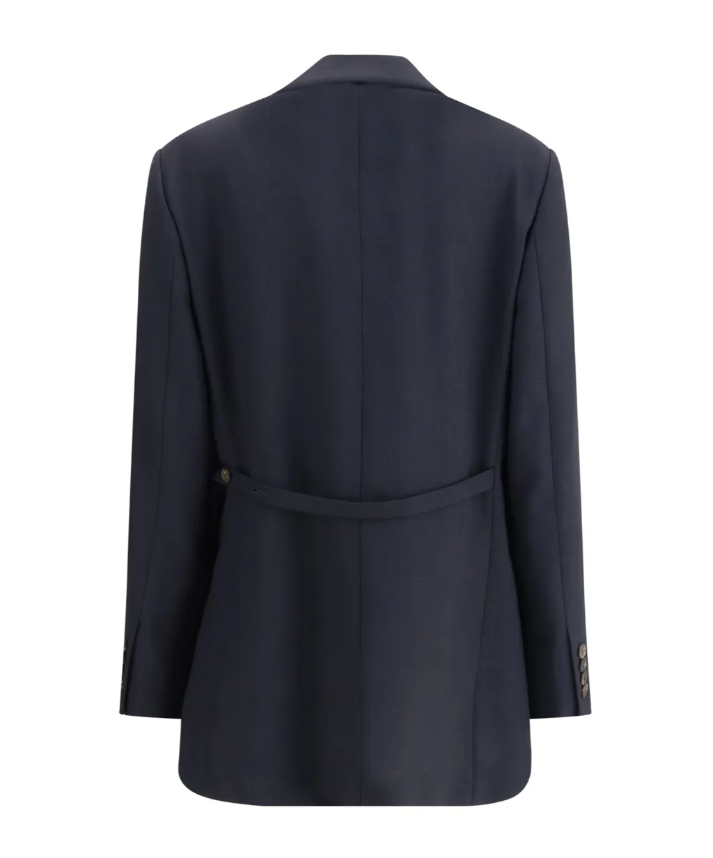 Two-Button Belted Jacket