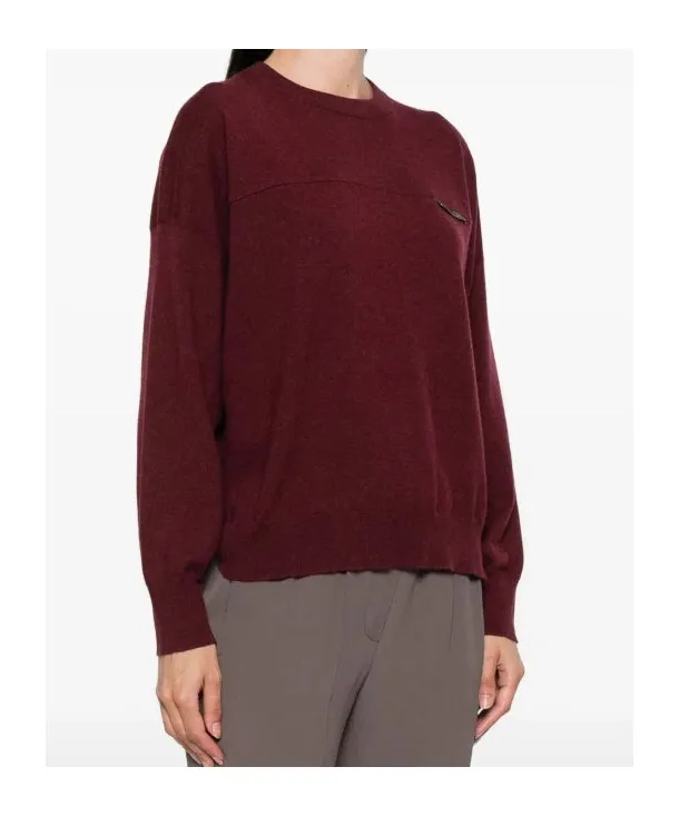 Monile Detailed Cropped Sweater