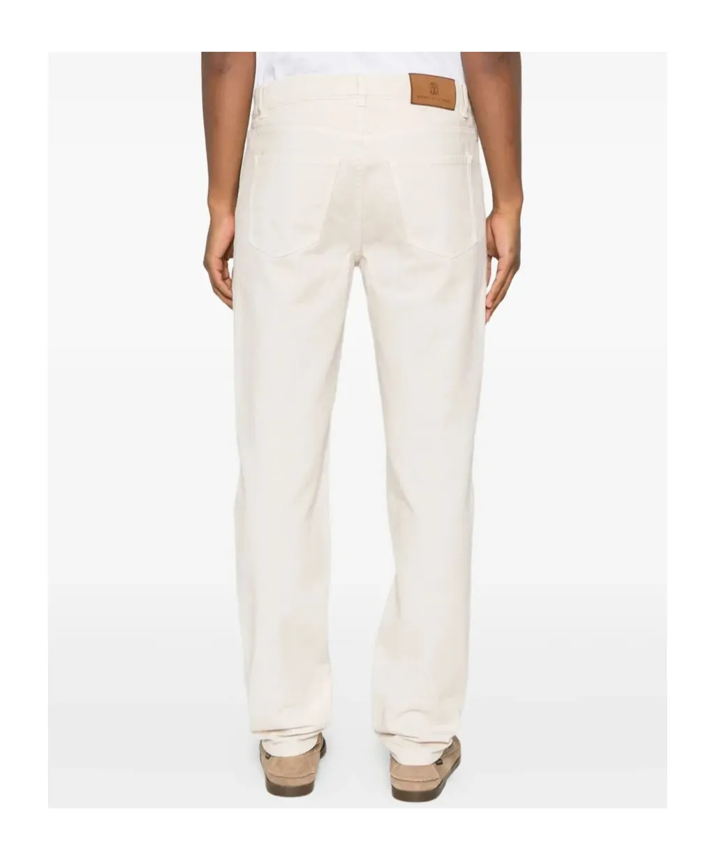 Logo-Embroidered Jeans