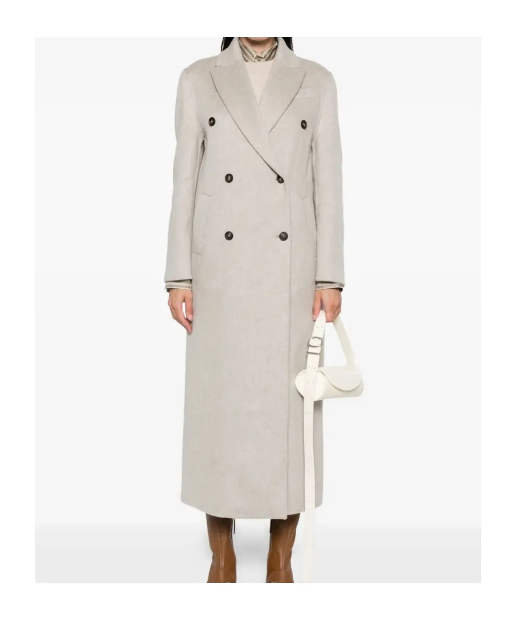 Double-Breasted Cashmere Coat
