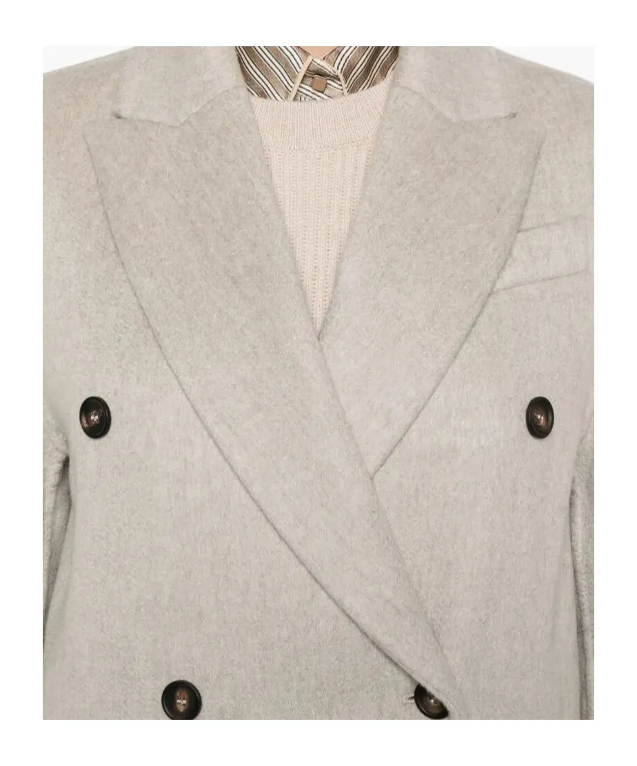 Double-Breasted Cashmere Coat