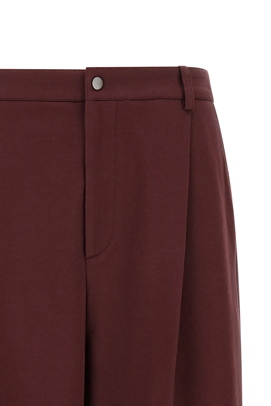 Pleated Cropped Trousers