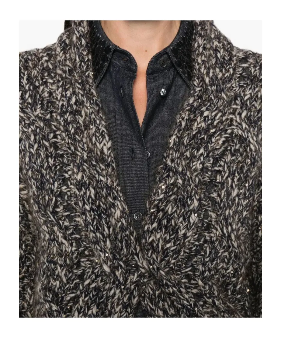 Twist-Detail Cardigan