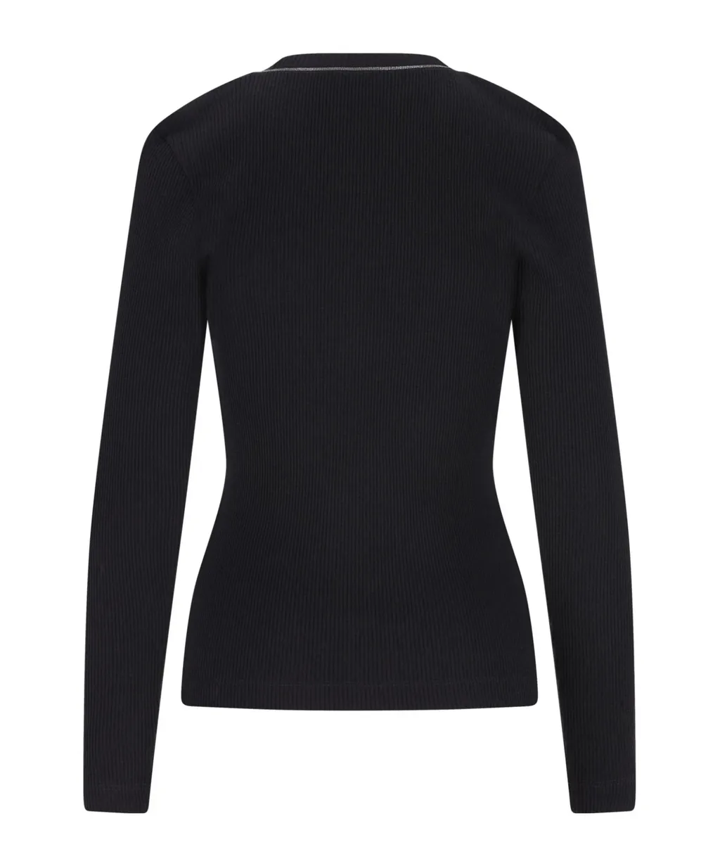 Embellished V-Neck Sweater