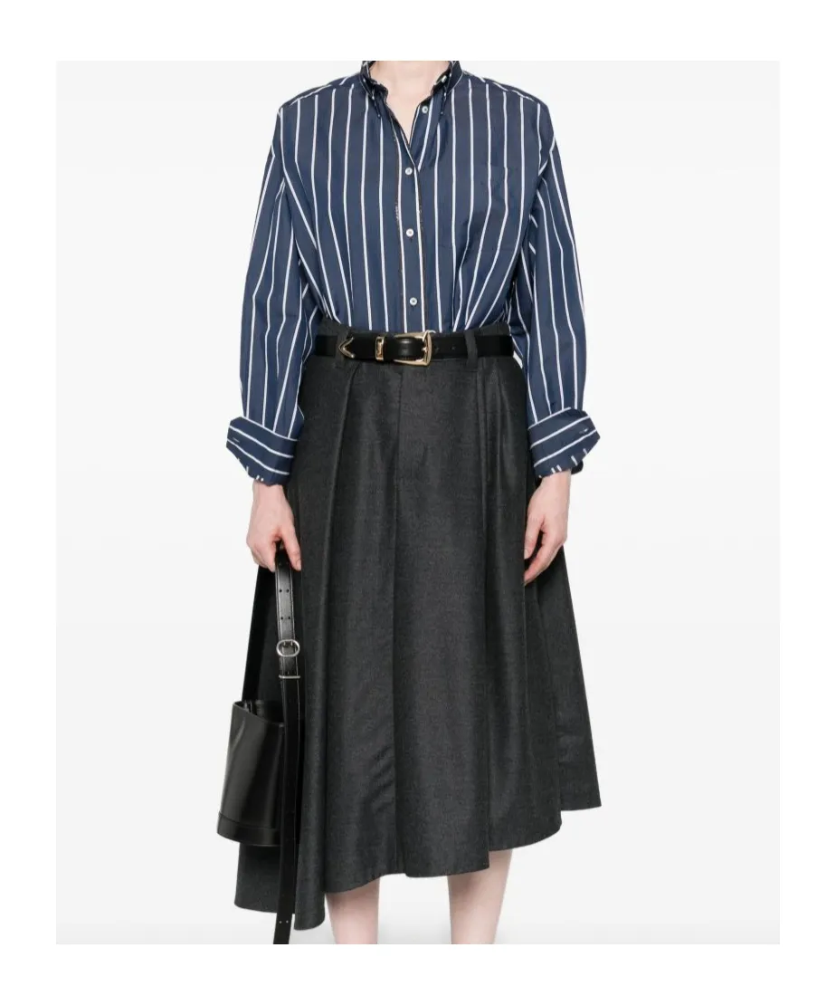 Striped Button-Down Shirt