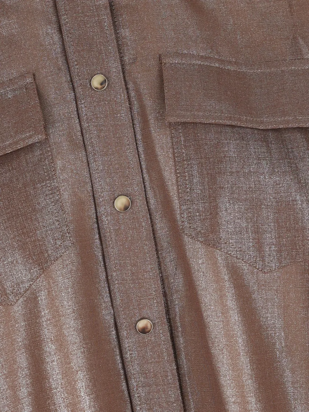 Metallic-Effect Button-Down Shirt